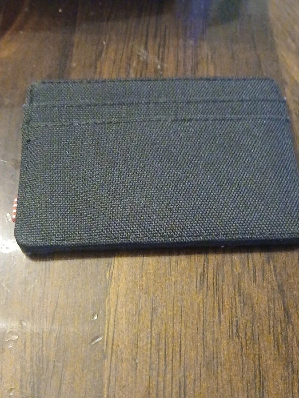 Herschel Supply Company Black Card Sleeve with Logo Patch